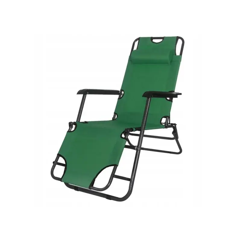 Zahradní polohovací křeslo SPRINGOS RELAX zelené Finální Výprodej