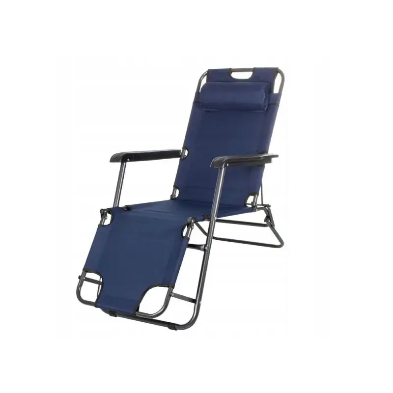 Zahradní polohovací křeslo SPRINGOS RELAX tmavě modré Omezená Nabídka