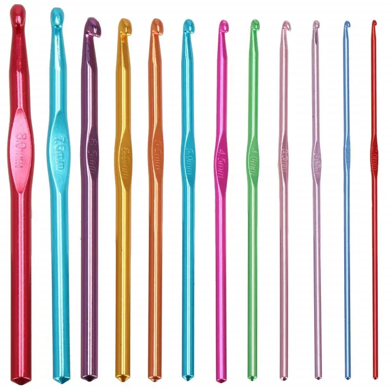 Pletací háčky SPRINGOS KNITTING, sada 12 kusů Sleva