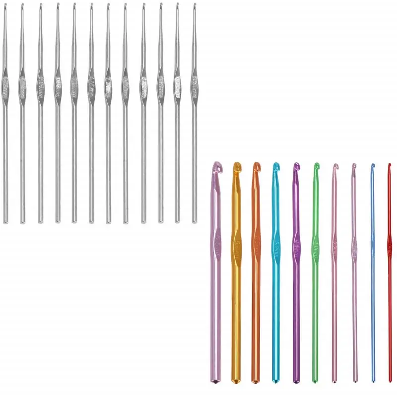 Pletací háčky SPRINGOS KNITTING, sada 22 kusů Expresní Doručení