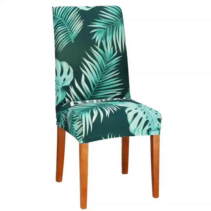 Potah na židli elastický, zelený tropical SPRINGOS SPANDEX Levný
