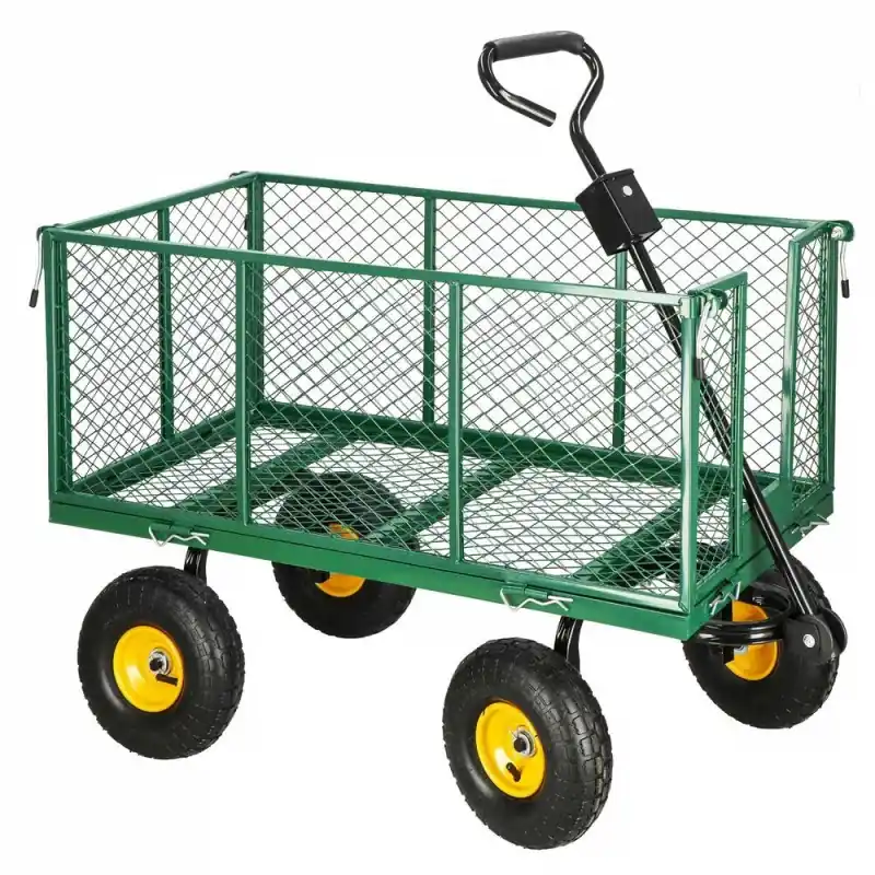 Zahradní vozík 400 kg, zelený SPRINGOS GA0011 Akce