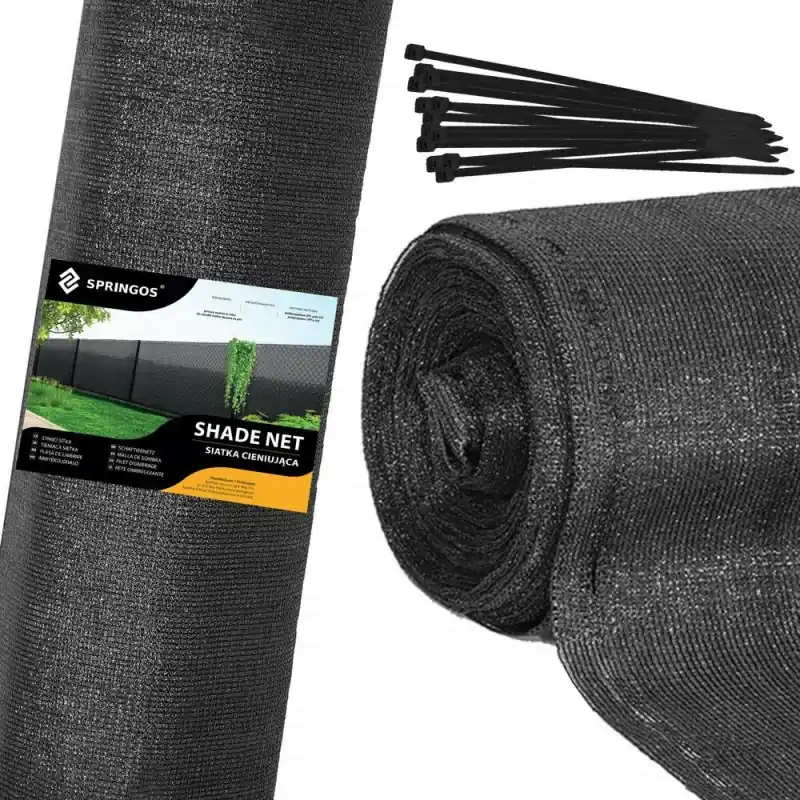 Stínící tkanina 150cm x 50m, 90% zastínění, grafitová SPRINGOS SN0041 Pouze Dnes