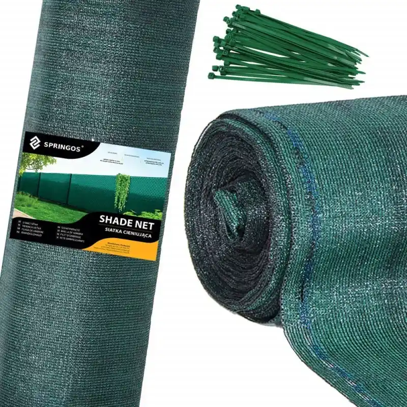 Stínící tkanina 150cm x 50m, 90% zastínění, zelená SPRINGOS SN0019 Ověřený