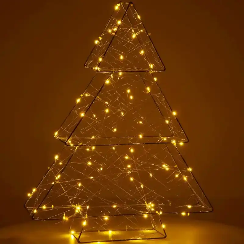 LED Vánoční stromek - 60cm, 100LED, 3xAA, IP20, teplá bílá Super Cena