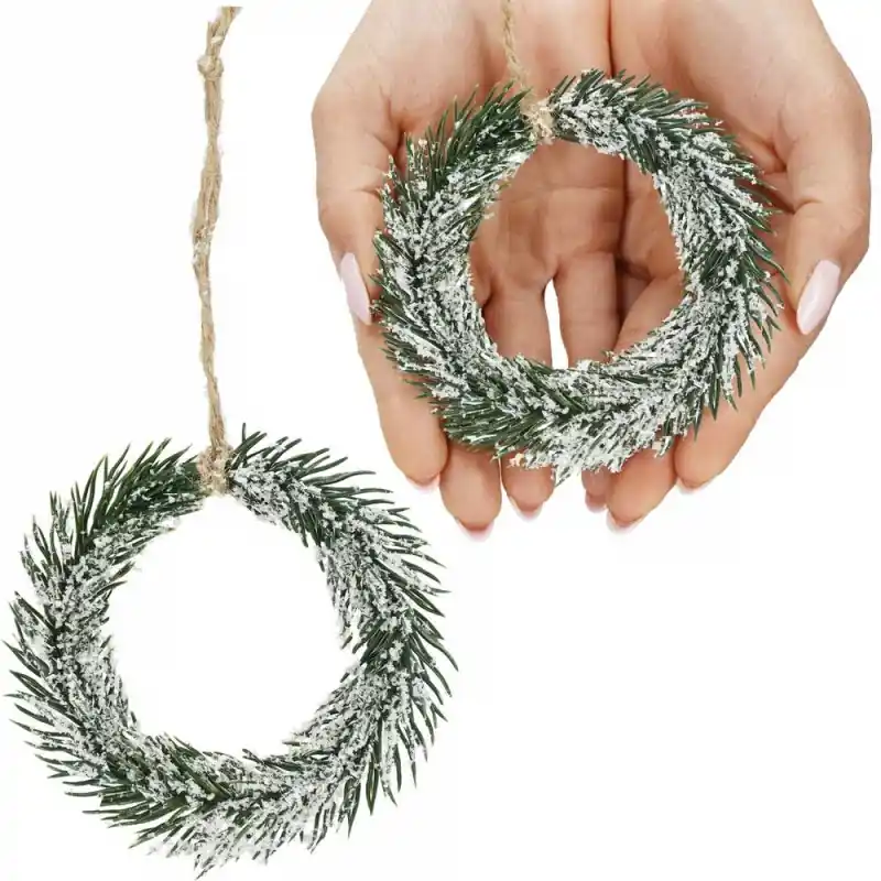 Horká Nabídka Věneček s námrazou 10cm, vánoční ozdoba