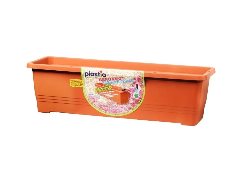 Truhlík samozavlažovací Bergamot - terakota 80cm Rychlé Dodání
