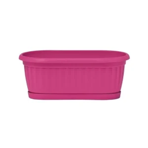 Nová Kolekce Truhlík Similcotto mini s miskou - tmavě růžový 32cm