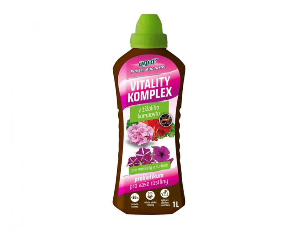 Vitality Komplex na Muškáty a Surfinie - 1l Omezená Nabídka