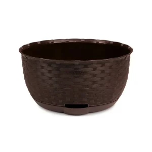 Žardina plastová Natural - hnědá 30cm Nejprodávanější