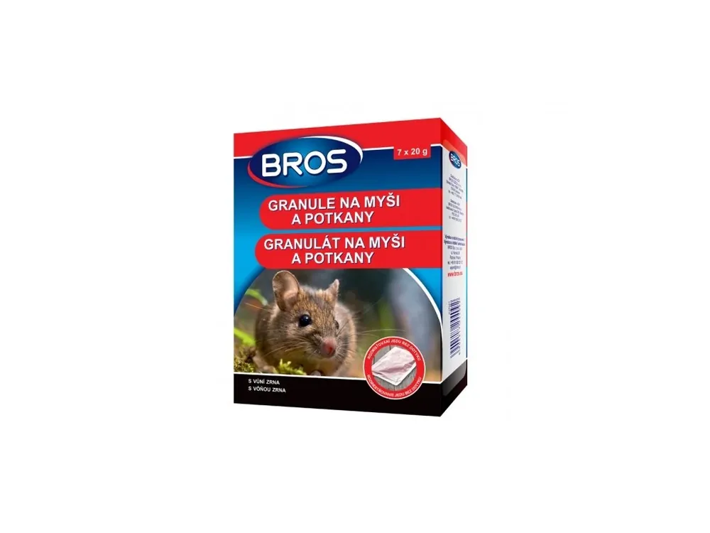 Bros - granule na myši a potkany 140g Odeslání Ihned