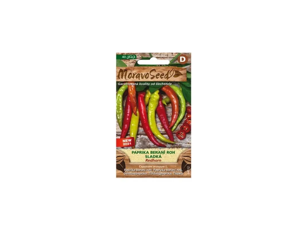 Dokud Zásoby Vydrží Paprika zeleninová REDHORN - Moravoseed