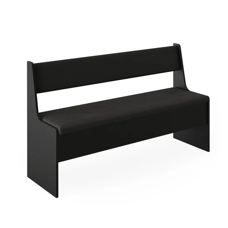Lavice do jídelny do rohu Roman Černá 41.5 x 136.6 cm Vicco Víkendová Akce