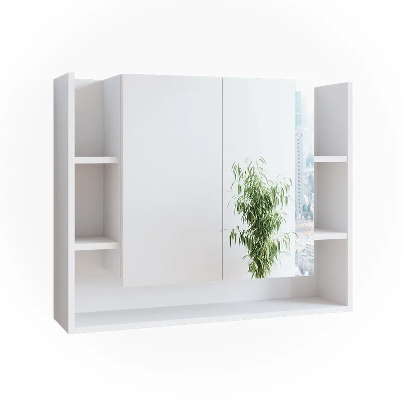 Cenový Hit Koupelnová zrcadlová skříňka Elira Bílá 80.2 x 64 cm Vicco