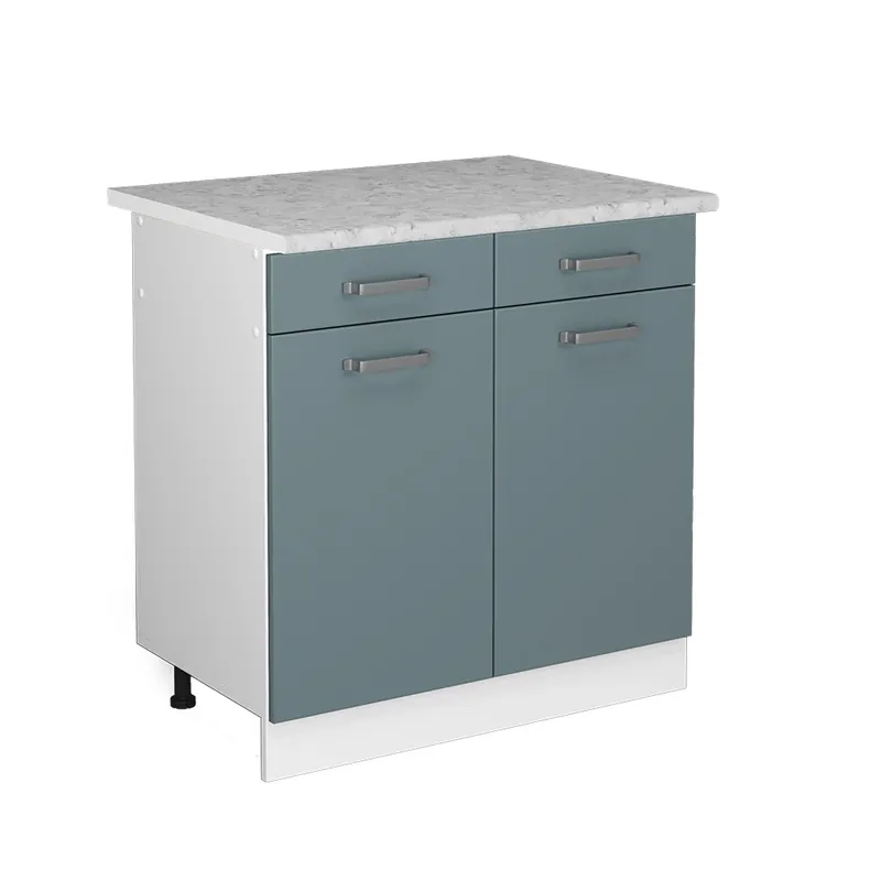 Spodní skříňka kuchyňské linky R-Line Modrošedá 80 cm s pracovní deskou Vicco Cenová Bomba