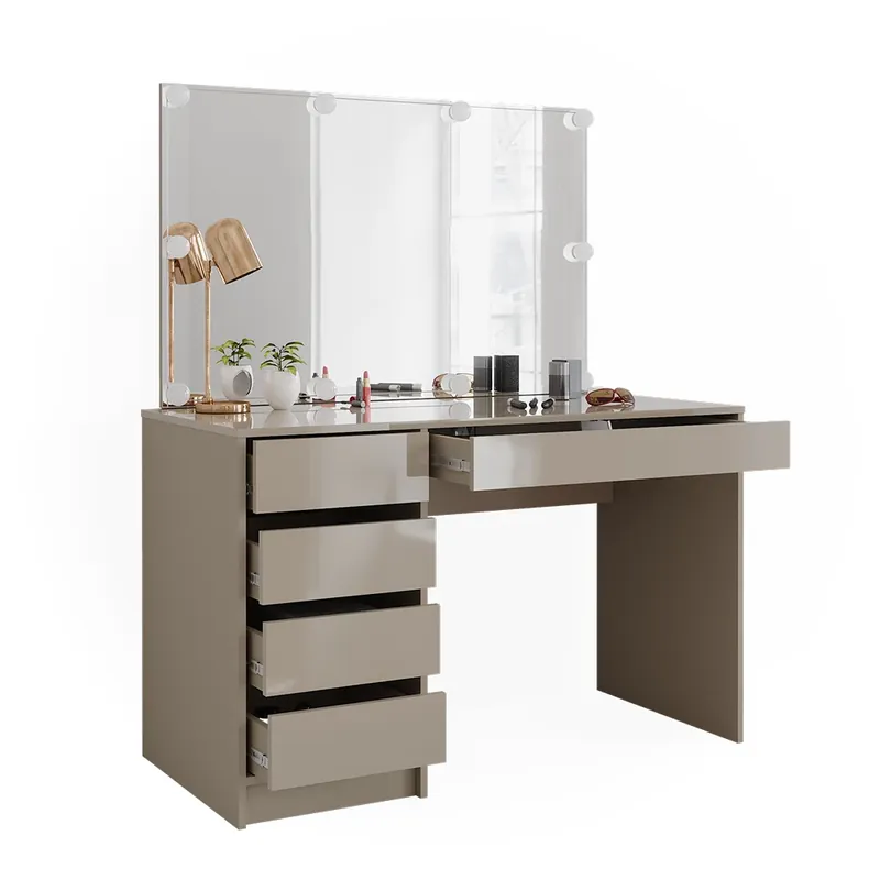 Toaletní stolek Sherry Greige 120 cm s řetězem LED Vicco Přímo Od Výrobce