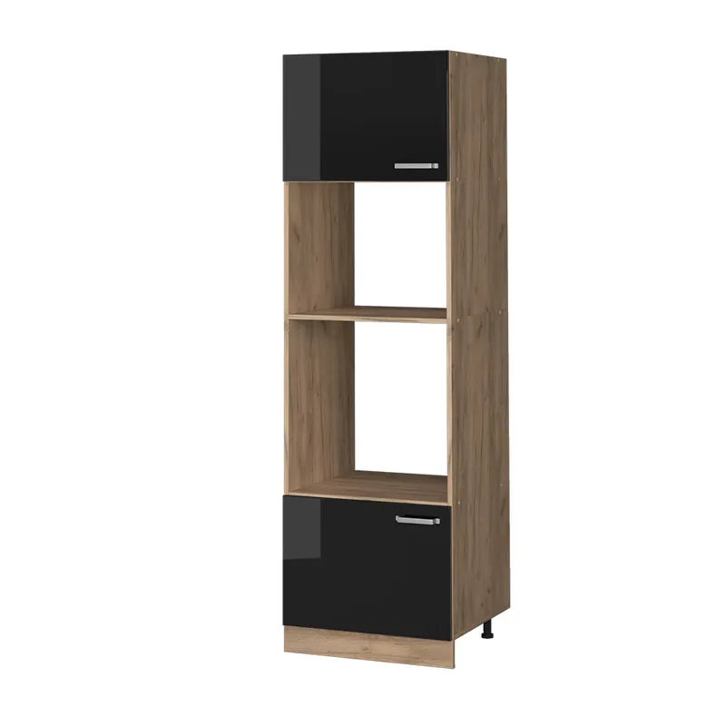 Skříňka na mikrovlnnou troubu R-Line Černý vysoký lesk 60 cm Vicco Akce
