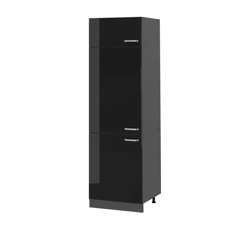 Skříňka na lednici R-Line Černý vysoký lesk 60 cm Vicco Kup Teď