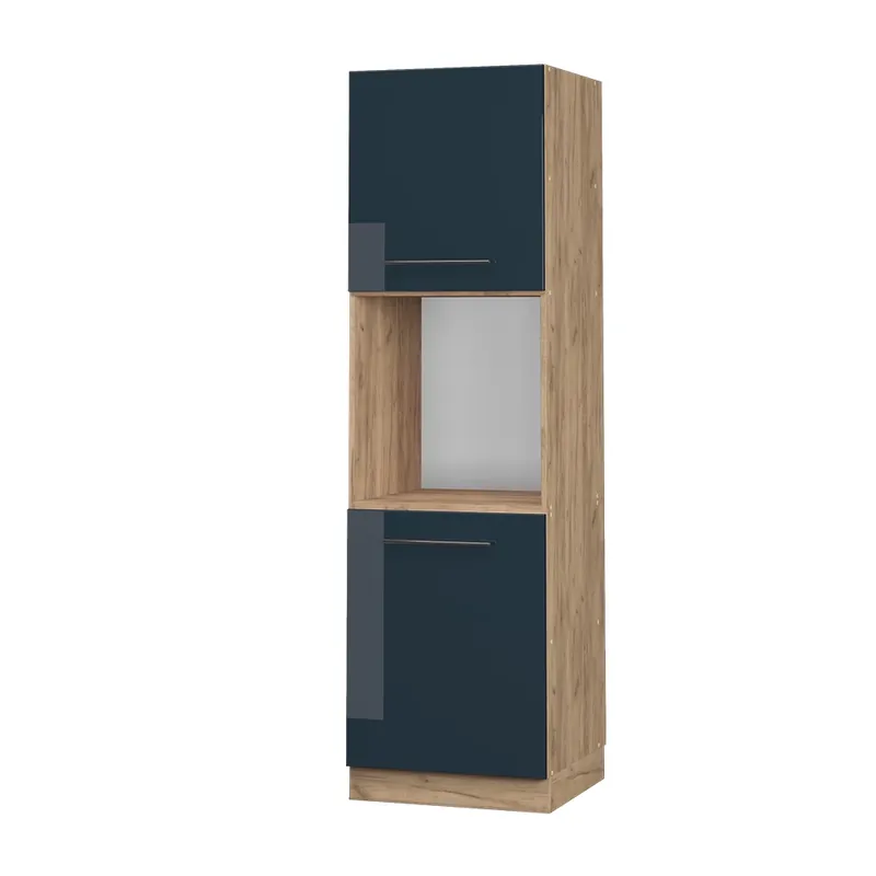 Skříňka na vestavěnou troubu Fame-Line Tmavě modrá s vysokým leskem 60 cm otevřený Vicco Výhodná Nabídka