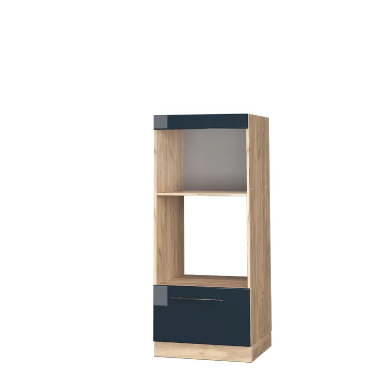 Skříňka na mikrovlnnou troubu Fame-Line Tmavě modrá s vysokým leskem 60 cm otevřený Vicco Oblíbený