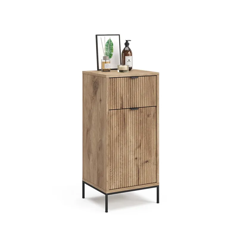 Koupelnová skříňka Eliza Dub Viking 40 x 87 cm s dvířky a zásuvkou Vicco Akční Cena