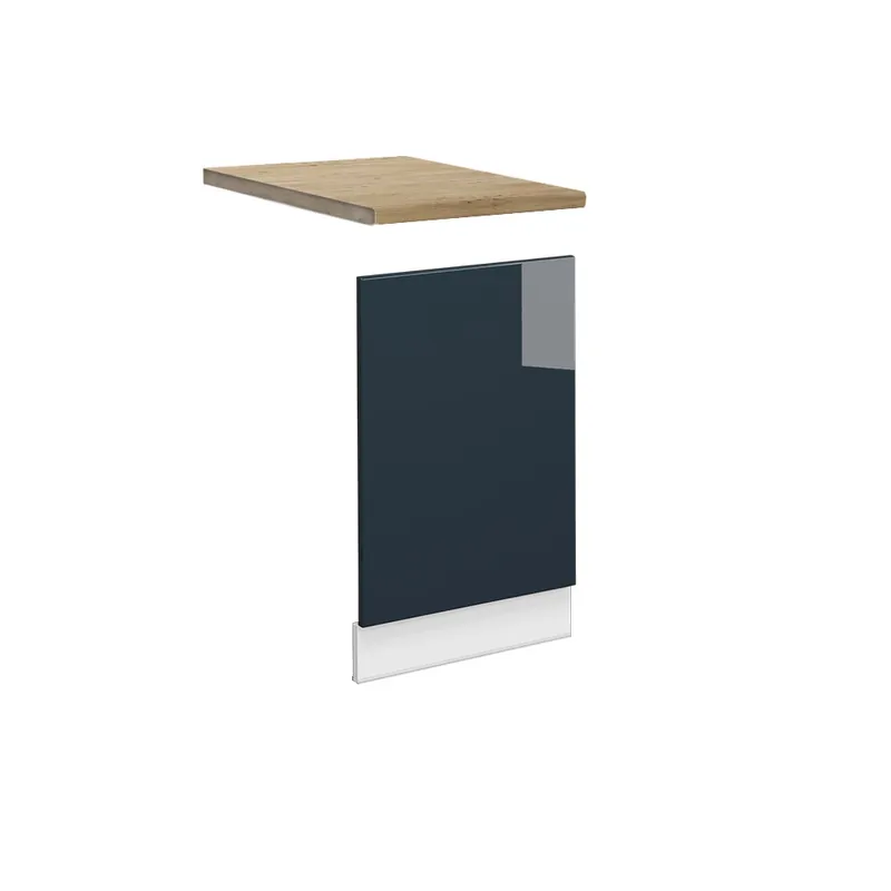 Přední panel Fame-Line Tmavě modrá s vysokým leskem 45 cm , PD Dub Vicco Vysoce Kvalitní