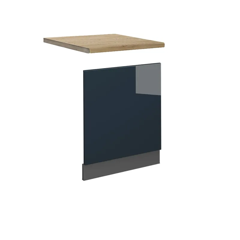 Přední panel Fame-Line Tmavě modrá s vysokým leskem 60 cm , PD Dub Vicco Ihned K Objednání