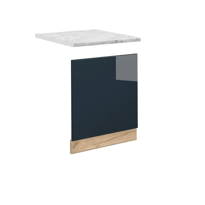 Objednat Nyní Přední panel Fame-Line Tmavě modrá s vysokým leskem 60 cm , PD Mramor Vicco