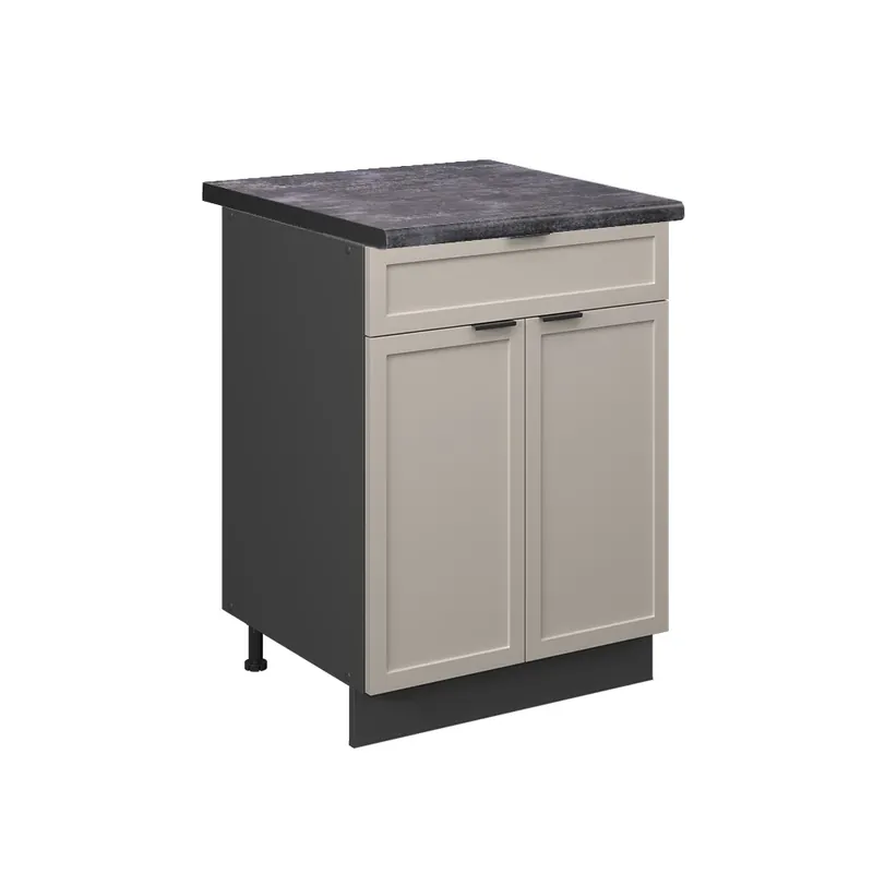 Spodní skříňka kuchyňské linky Fame-Line GreyBeige 60 cm se zásuvkou, PD Antracit Vicco Cenový Hit