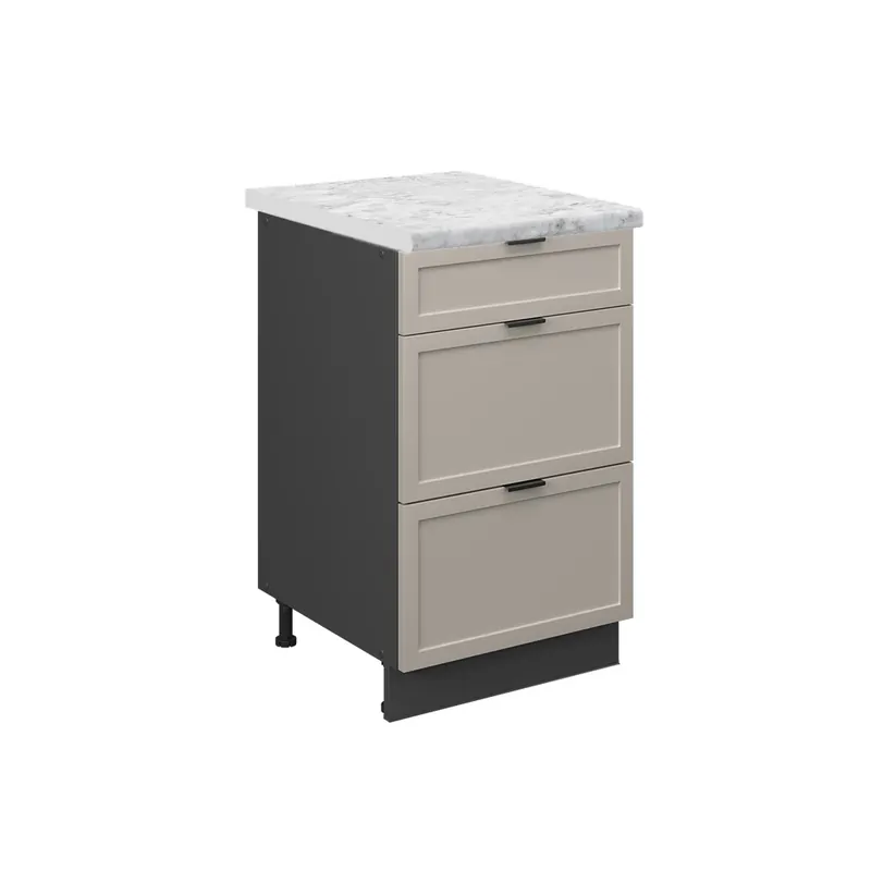 Spodní skříňka kuchyňské linky Fame-Line GreyBeige/Antracit 50 cm, PD Mramor Vicco Kup Teď