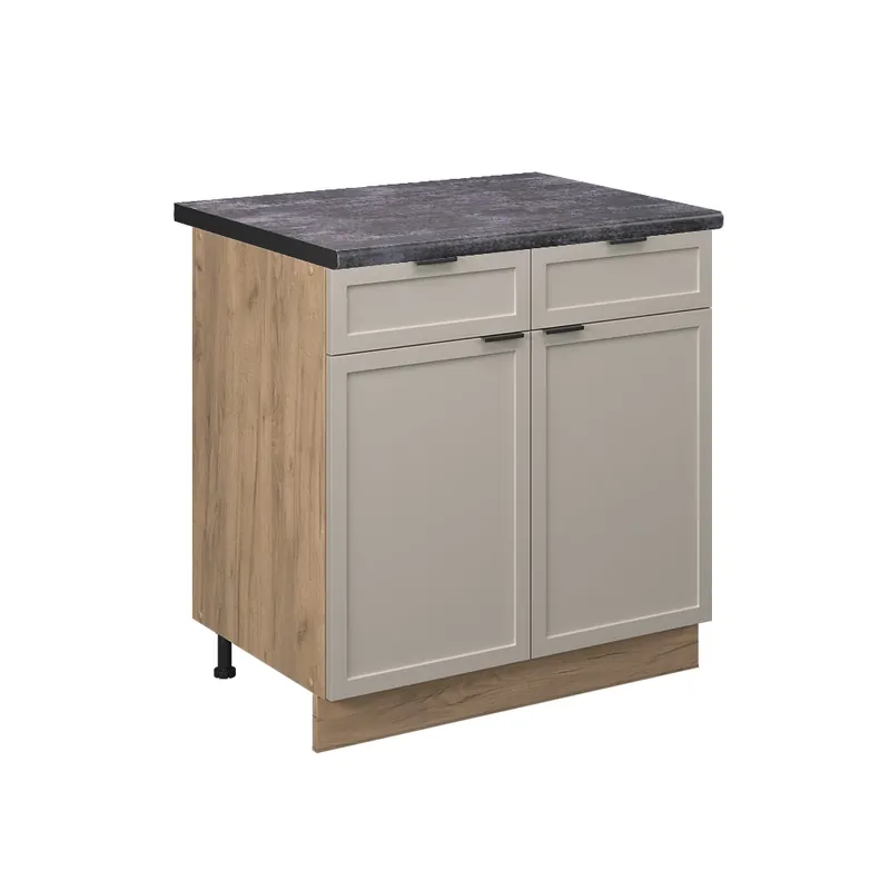 Spodní skříňka kuchyňské linky Fame-Line GreyBeige 80 cm , PD Antracit Vicco Expresní Doručení
