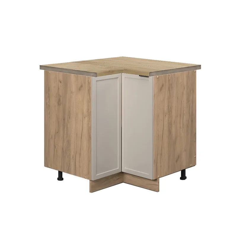 Výhodná Nabídka Rohová skříňka Fame-Line GreyBeige 80.5 cm , PD Dub Vicco