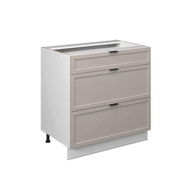 Kup Teď Spodní skříňka kuchyňské linky Fame-Line GreyBeige 80 cm se 3 zásuvkami, bez pracovní desky Vicco