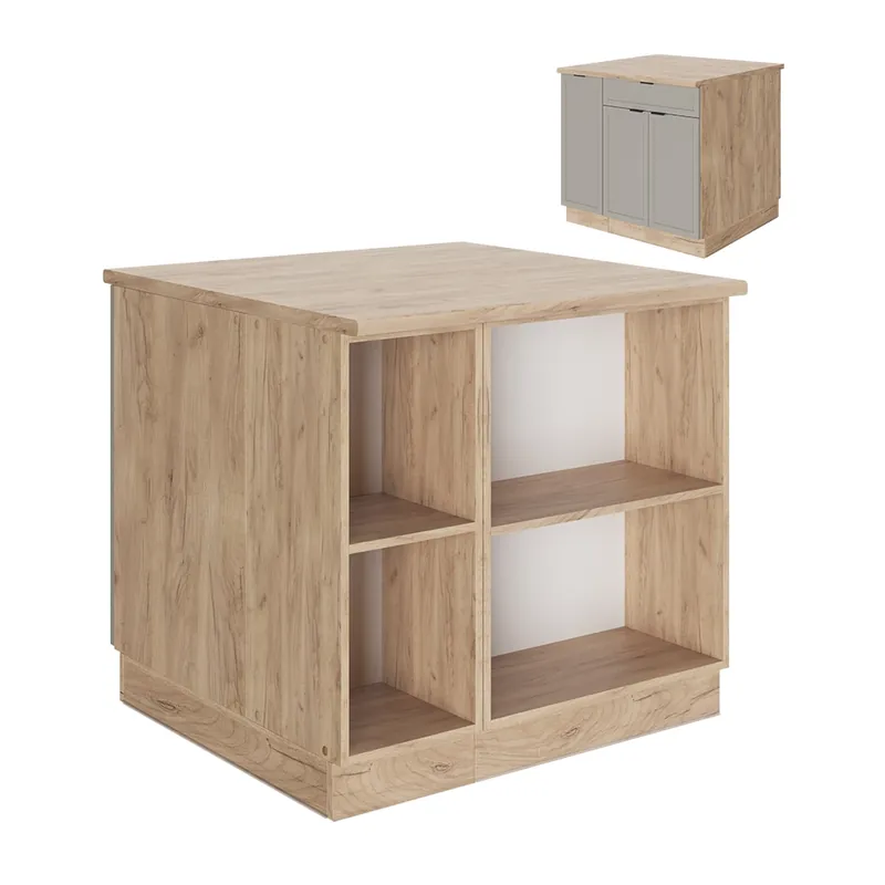Odeslání Ihned Kuchyňský ostrov Fame-Line GreyBeige 90 cm se zásuvkou, bez pracovní desky Vicco
