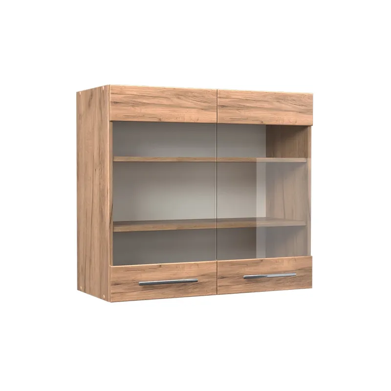 Nová Kolekce Skleněná kuchyňská skříňka Fame-Line Zlatý mocný dub 80 cm Vicco