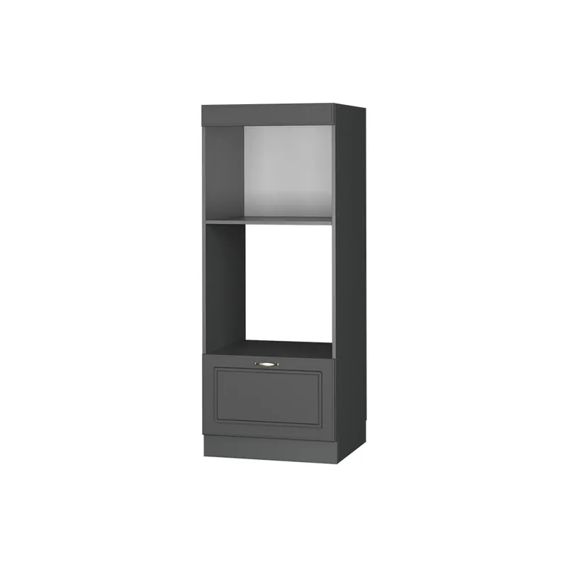 Ihned K Objednání Skříňka na mikrovlnnou troubu Fame-Line Anthrazit-Gold Landhaus 60 cm otevřený Vicco