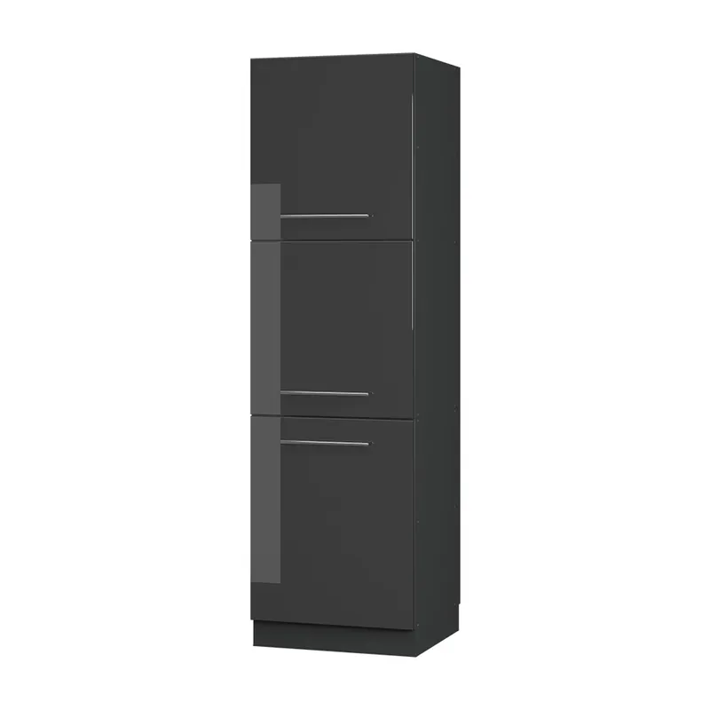 Skříňka na vestavěnou troubu Fame-Line Antracitový vysoký lesk 60 cm Vicco Pouze Dnes
