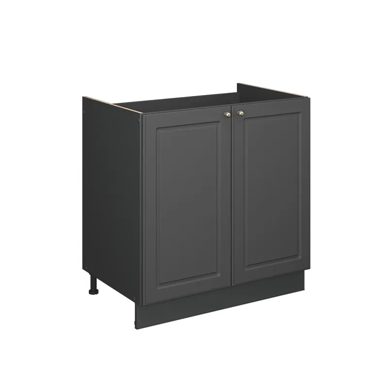 Sleva Skříňka pod dřez Fame-Line Anthrazit-Gold Landhaus 80 cm bez pracovní desky Vicco
