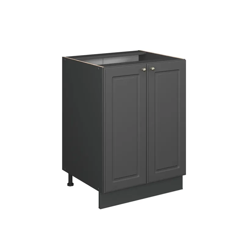 Super Cena Spodní skříňka kuchyňské linky Fame-Line Anthrazit-Gold Landhaus 60 cm , PD Mramor Vicco