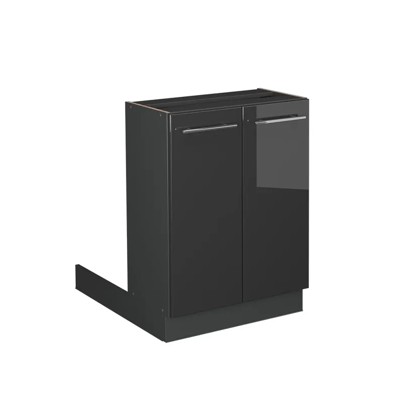 Aktuální Kuchyňský ostrov Fame-Line Antracitový vysoký lesk 60 cm bez pracovní desky Vicco