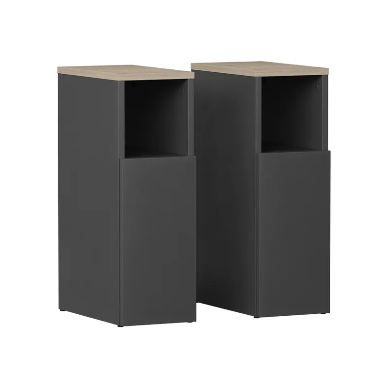 Noční stolek Enton Anthracite/Sonoma Sada 2 kusů Vicco Must-Have
