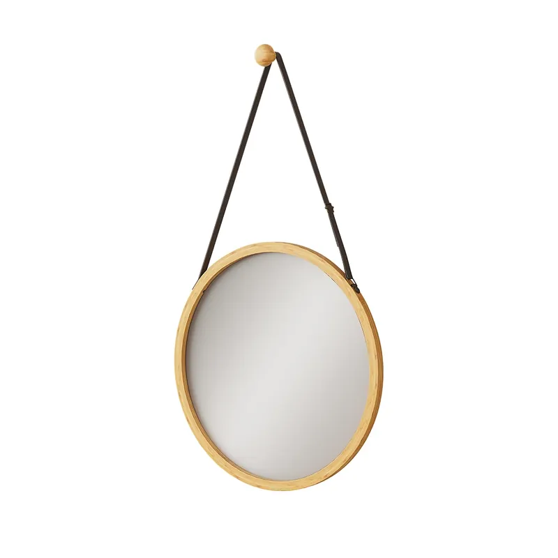 Koupelnové zrcadlo Mirno Bambus 38 x 38 cm s nastavitelným popruhem Vicco Aktuální