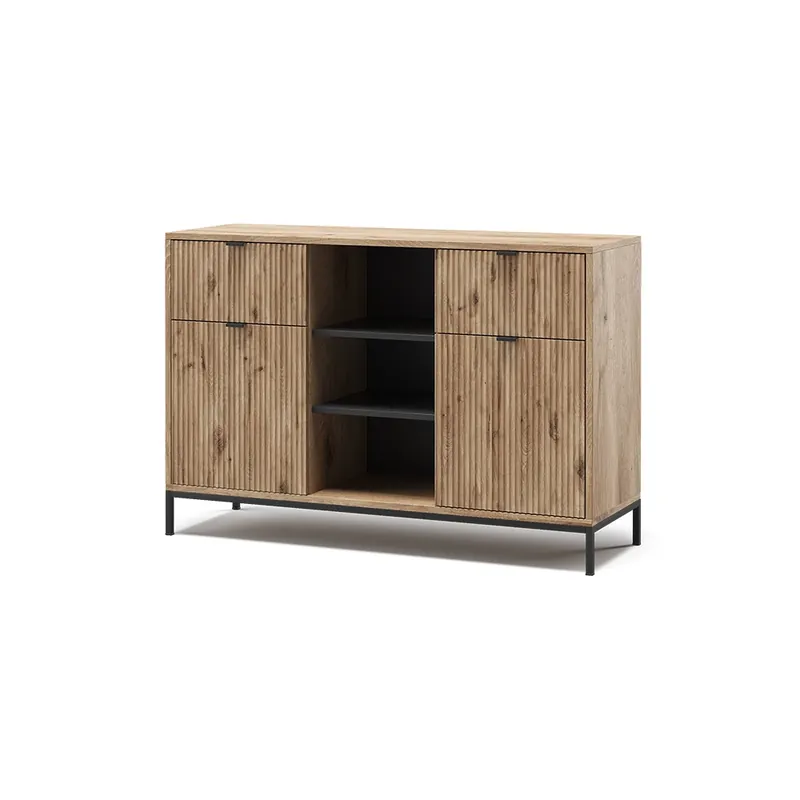 Kredenc Eliza Dub Viking 120 x 81.2 cm se 2 zásuvkami a 2 dvířky Vicco Časově Omezené