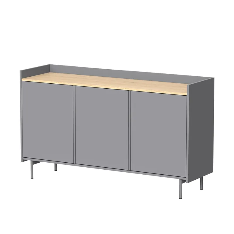 Kredenc Velina Šedá 140 x 82 cm se 6 přihrádkami Vicco Top Prodej
