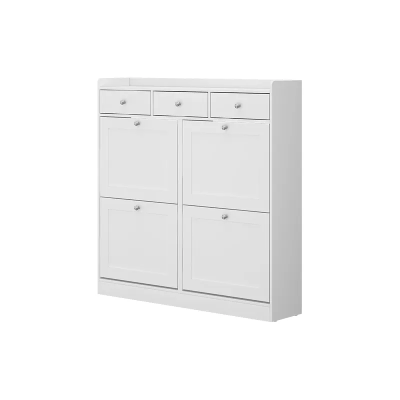 Botník na boty Vitto Bílá 100 x 99.5 cm se 3 zásuvkami a 4 skládacími přihrádkami Vicco Finální Výprodej