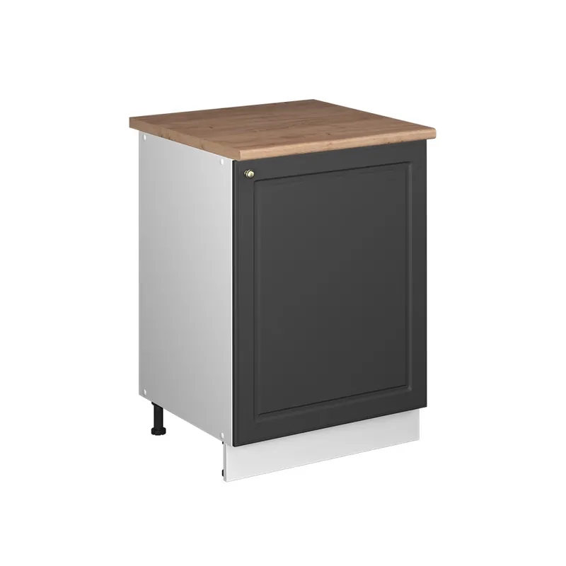 Jen Po Omezenou Doba Skříňka pod dřez Fame-Line Anthrazit-Gold Landhaus/Bílá 60 cm Vicco