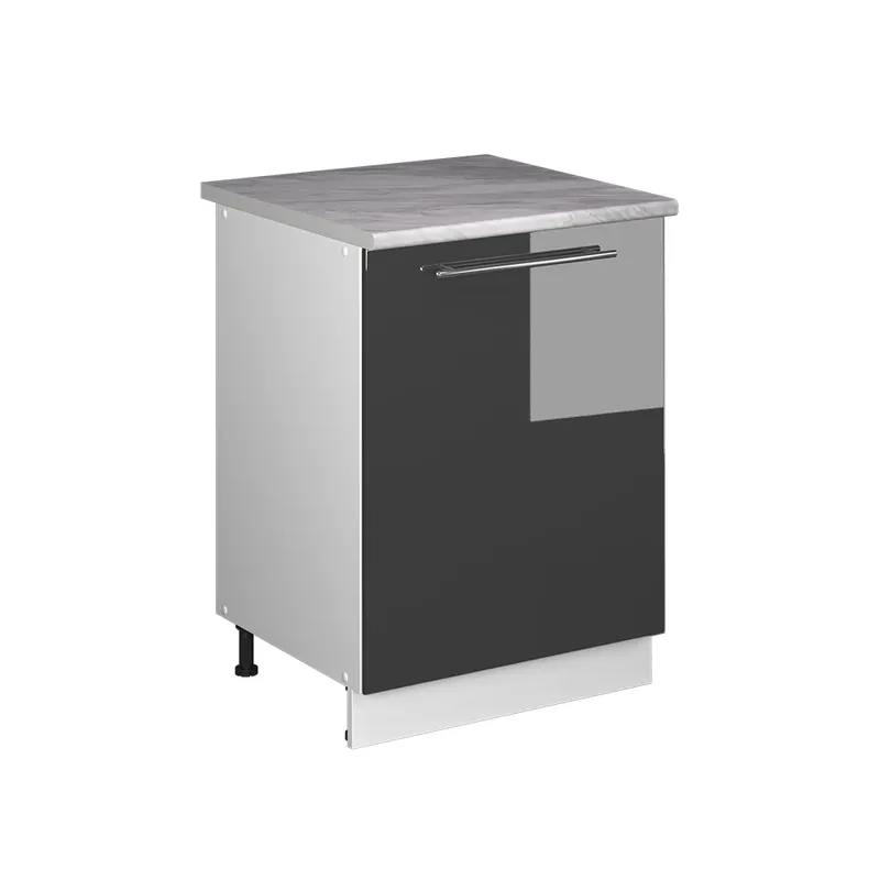Pouze Dnes Skříňka pod dřez Fame-Line Antracitový vysoký lesk/Bílá 60 cm Vicco