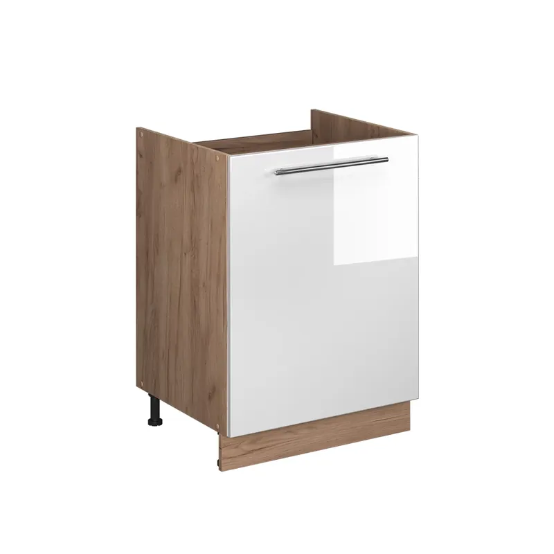 Skříňka pod dřez Fame-Line Bílá vysoký lesk/Zlatý mocný dub 60 cm Vicco Novinka