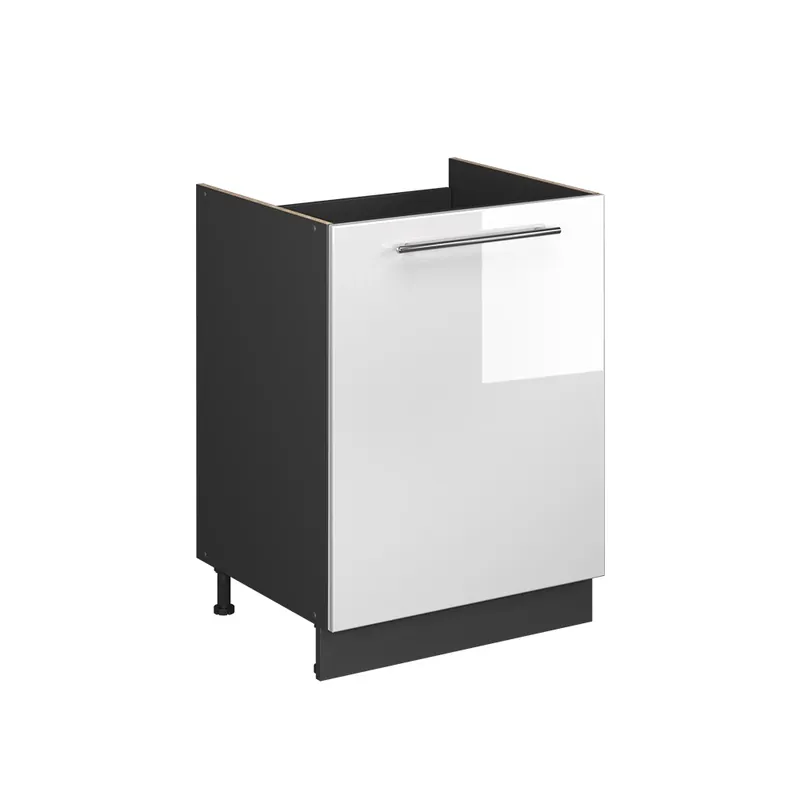 Skříňka pod dřez Fame-Line Bílá vysoký lesk/Antracit 60 cm Vicco Tovární Cena