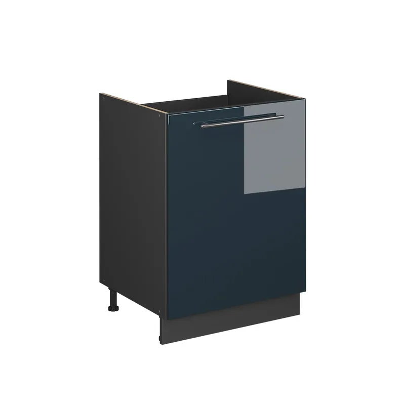 Skříňka pod dřez Fame-Line Tmavě modrá s vysokým leskem/Antracit 60 cm Vicco Top Prodej